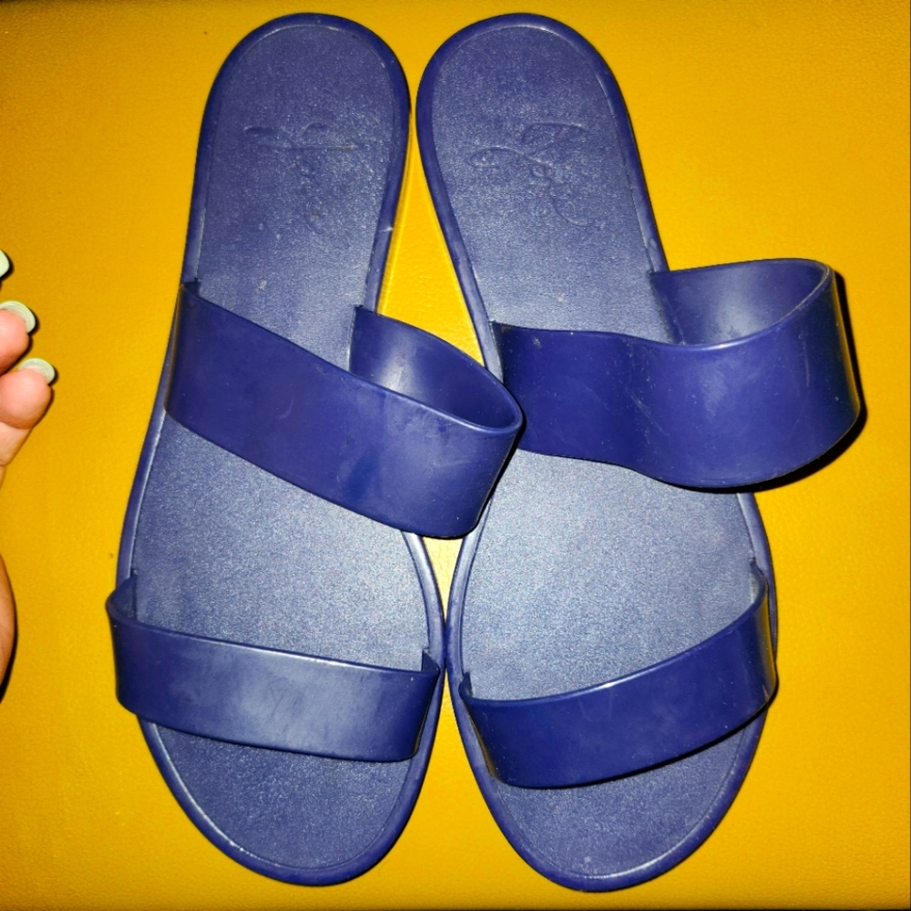 Joie Navy Blue Jelly Sandals